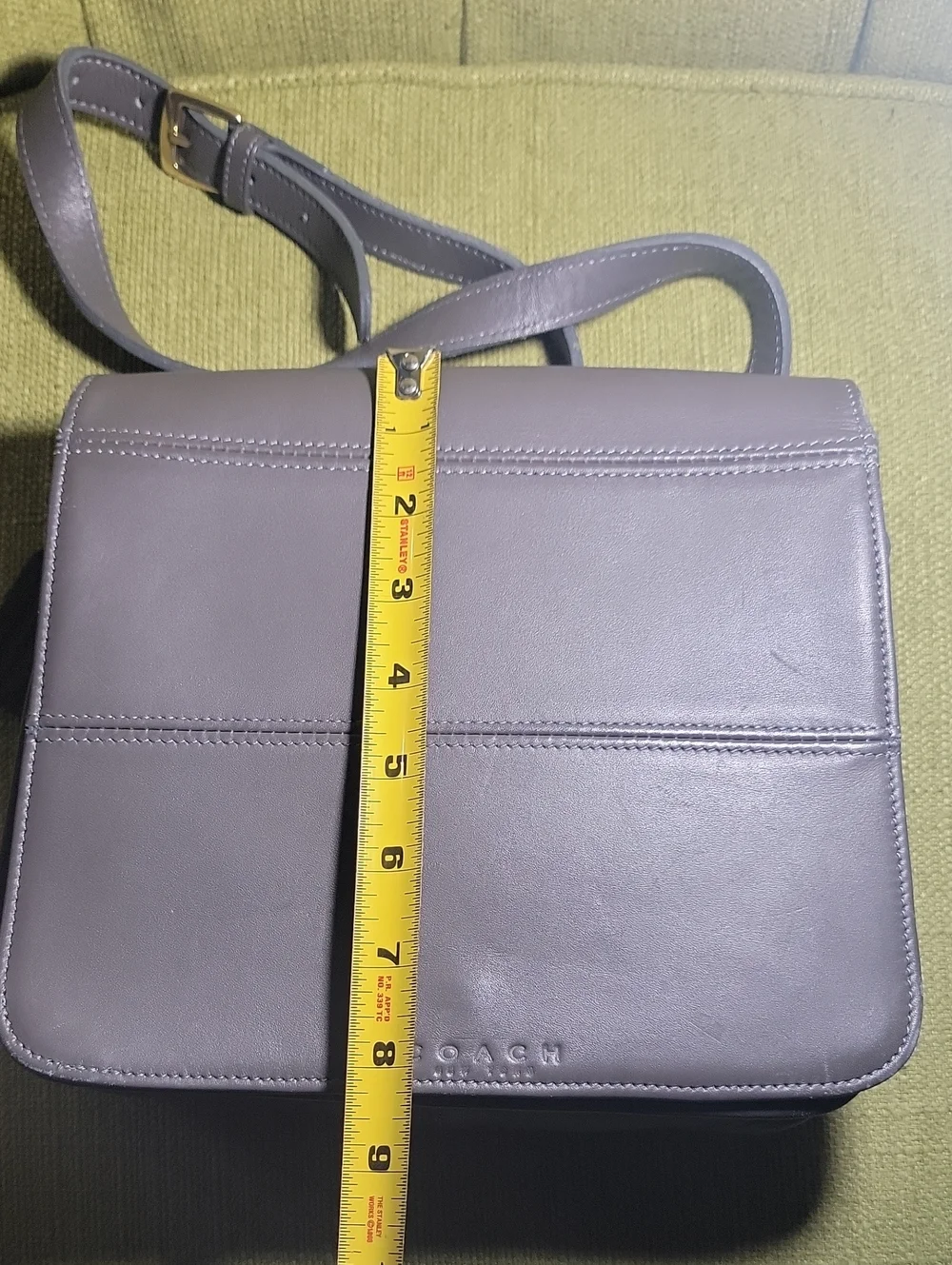 Coach Tribeca Gray Leather Crossbody Bag